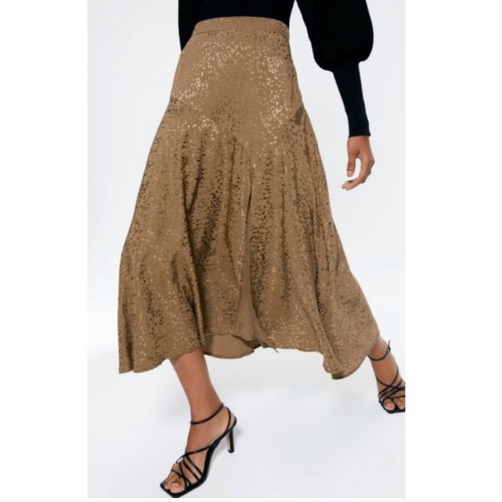 Zara jacquard skirt